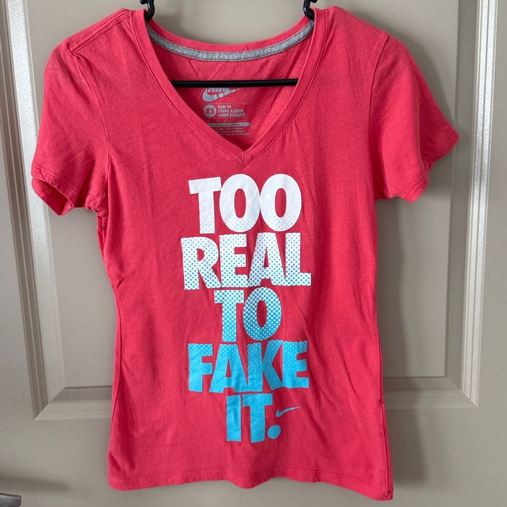 Nike Slim Fit Tee with Statement Print
